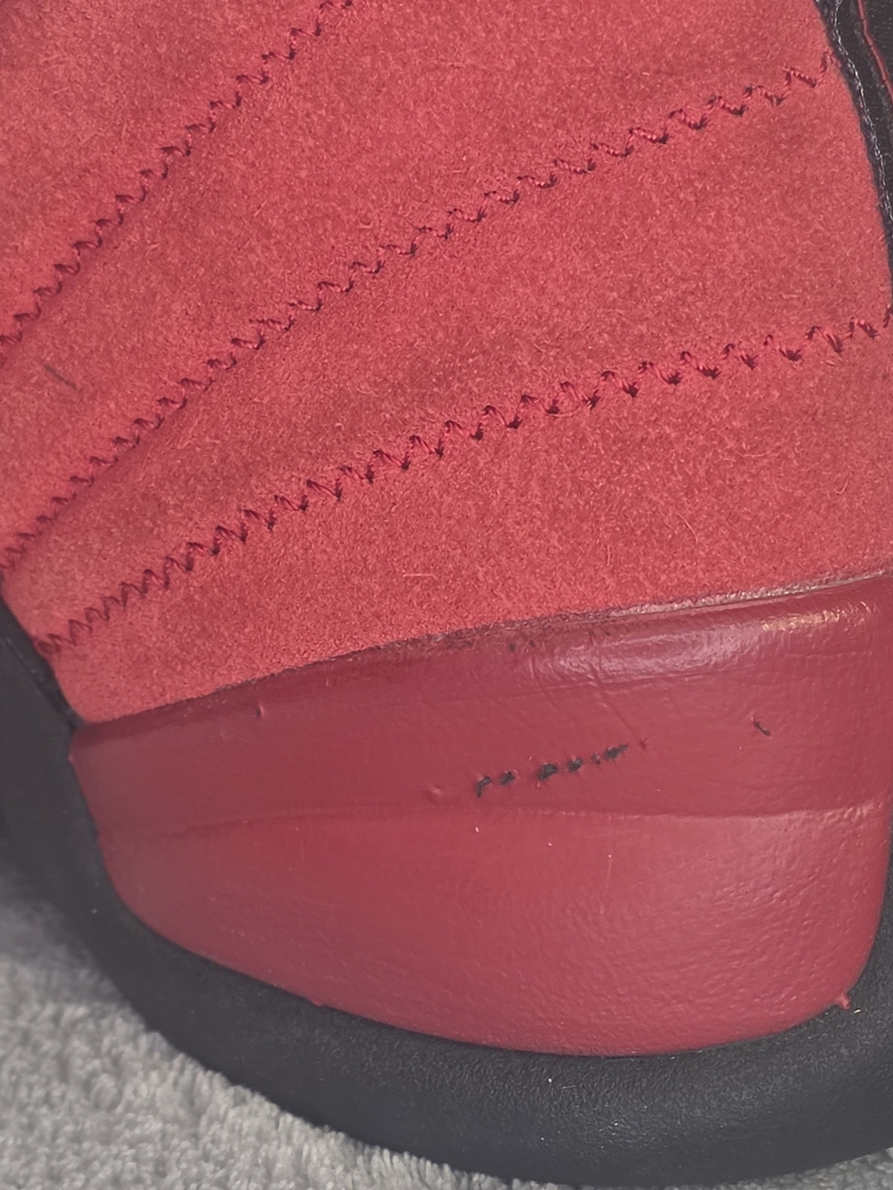Jordan Reverse Flu Game Men’s Athletic Shoes in Red and Black - Picture 6 of 10